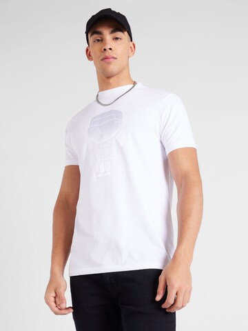 T-Shirt Karl Lagerfeld en blanc : devant