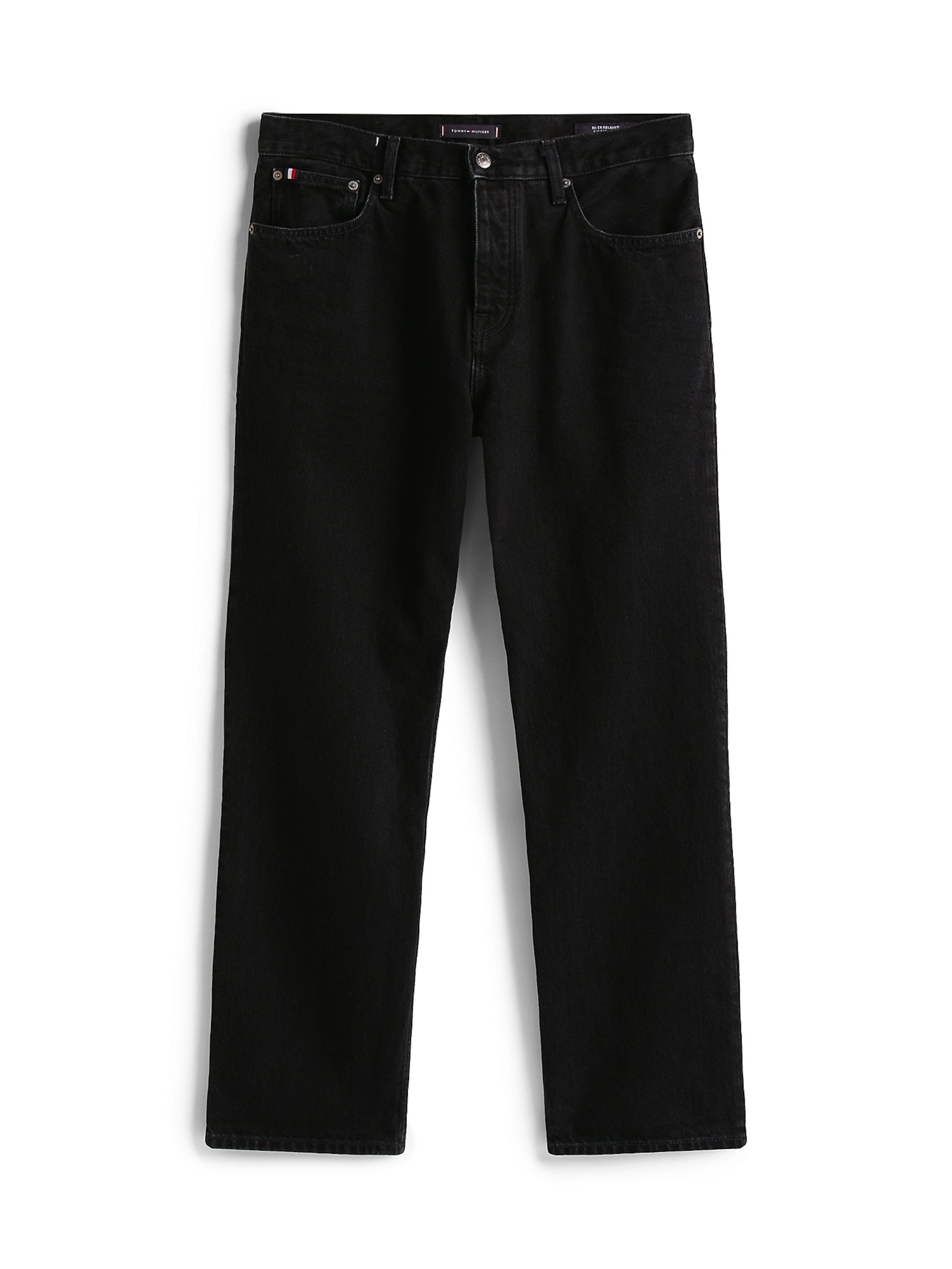 TOMMY HILFIGER Loosefit Jeans in Schwarz: Vorderseite