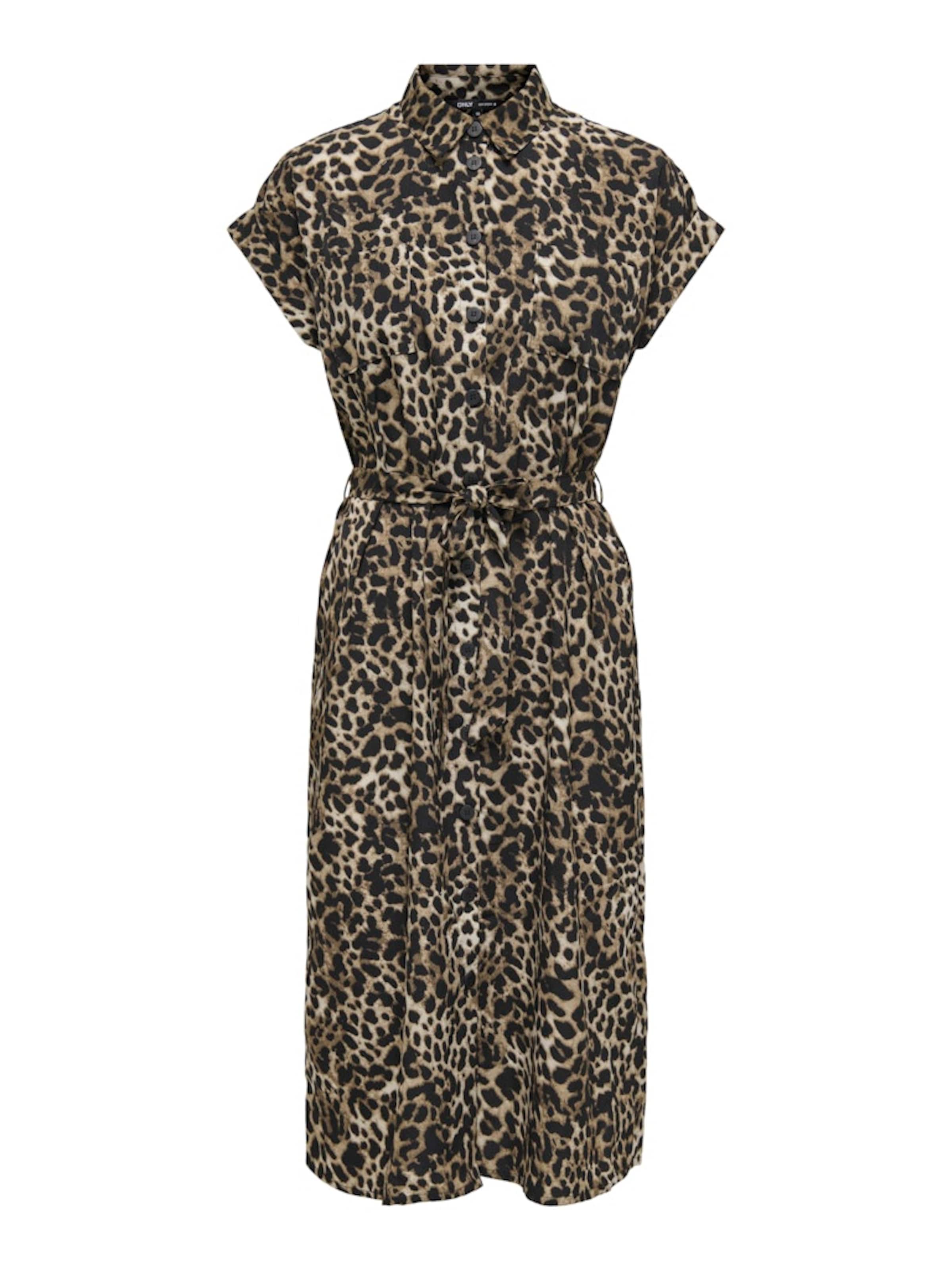 Robe-chemise ONLY en noir : devant