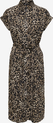 ONLY - Vestido camisero en negro: frente