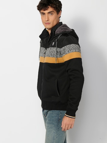 KOROSHI Sweatjacke in Schwarz