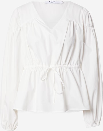 NA-KD Blouse in White: front