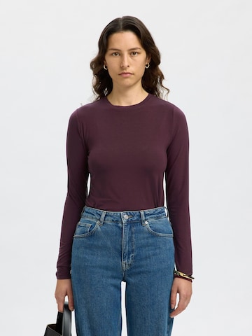 SELECTED Shirt 'MANJA' in Rood: voorkant