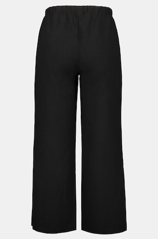 Wide Leg Pantalon Ulla Popken en noir