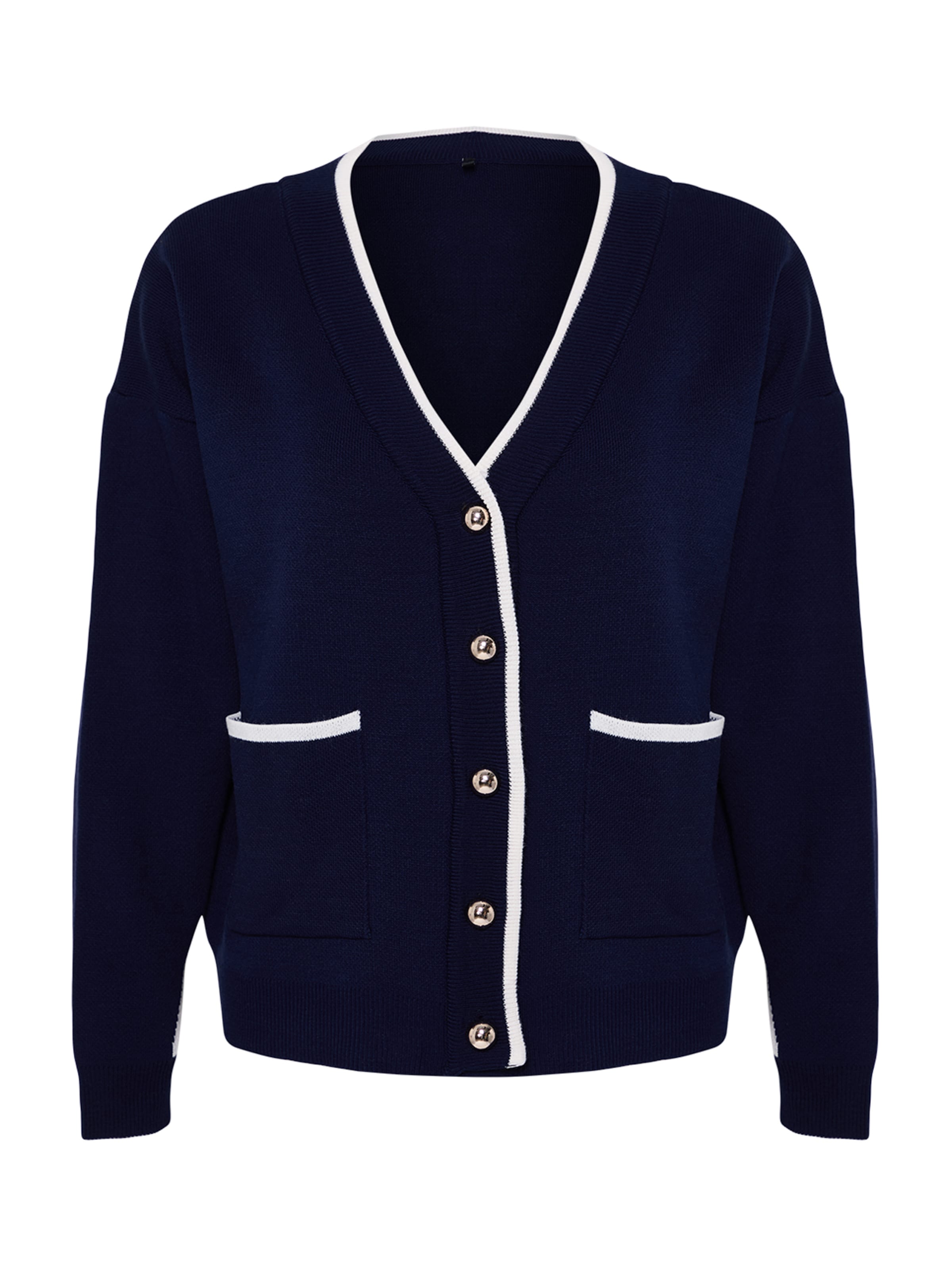 Cardigan Trendyol en bleu : devant