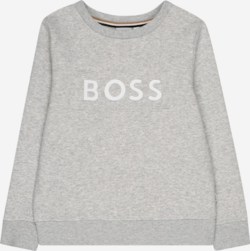 BOSS Kidswear Sweatshirt in Grey: front