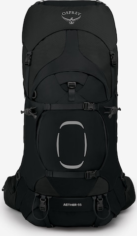 Osprey Sports Backpack 'Aether 65' in Black: front