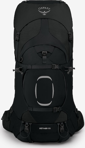 Osprey Sportrucksack 'Aether 65' in Schwarz: predná strana