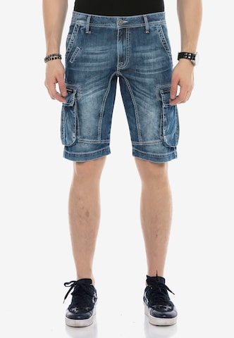 CIPO & BAXX Regular Jeans-Shorts 'ELOY' in Blau: predná strana