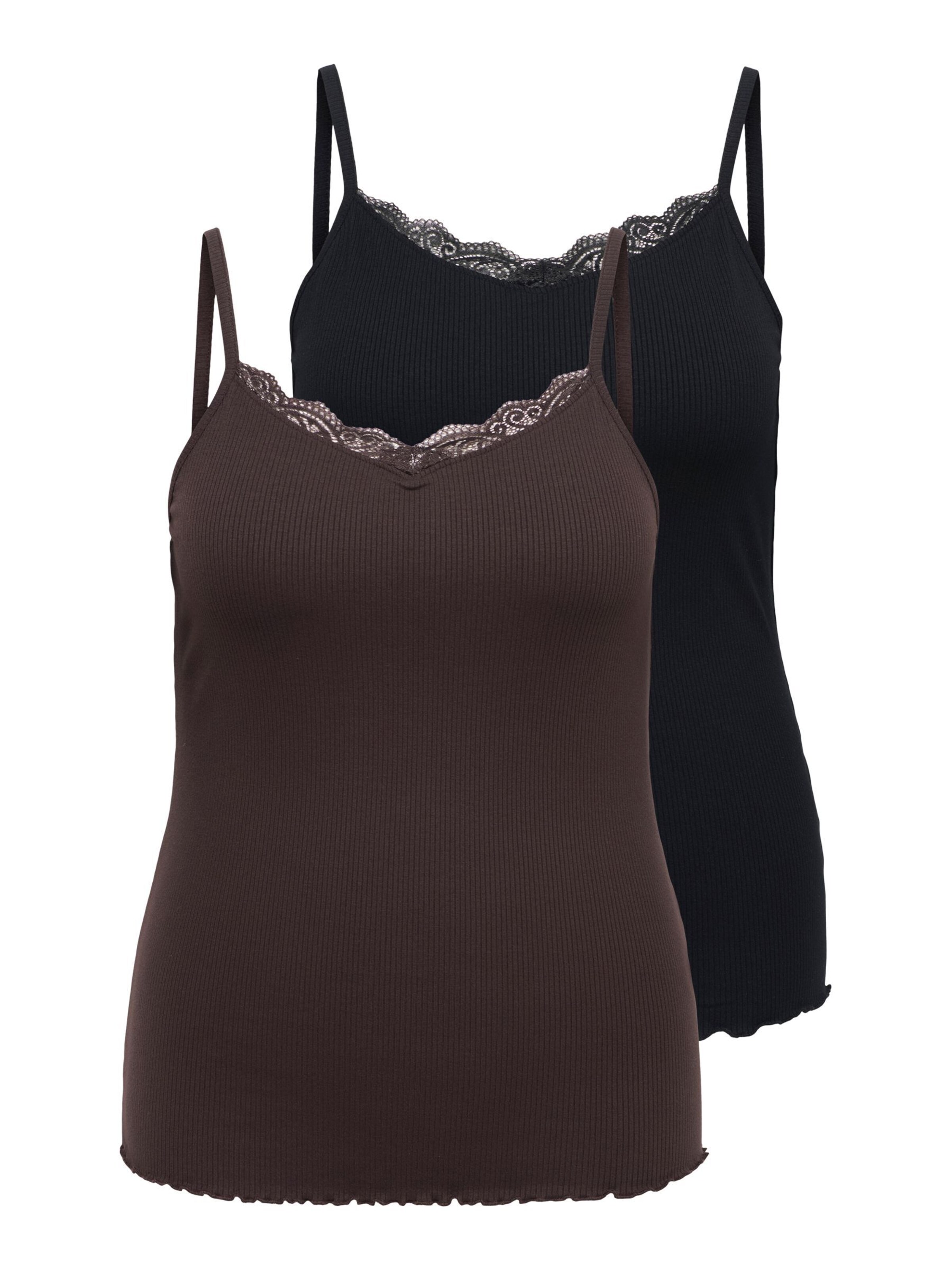 ONLY Carmakoma Top 'CARSILLE' in Brown: front