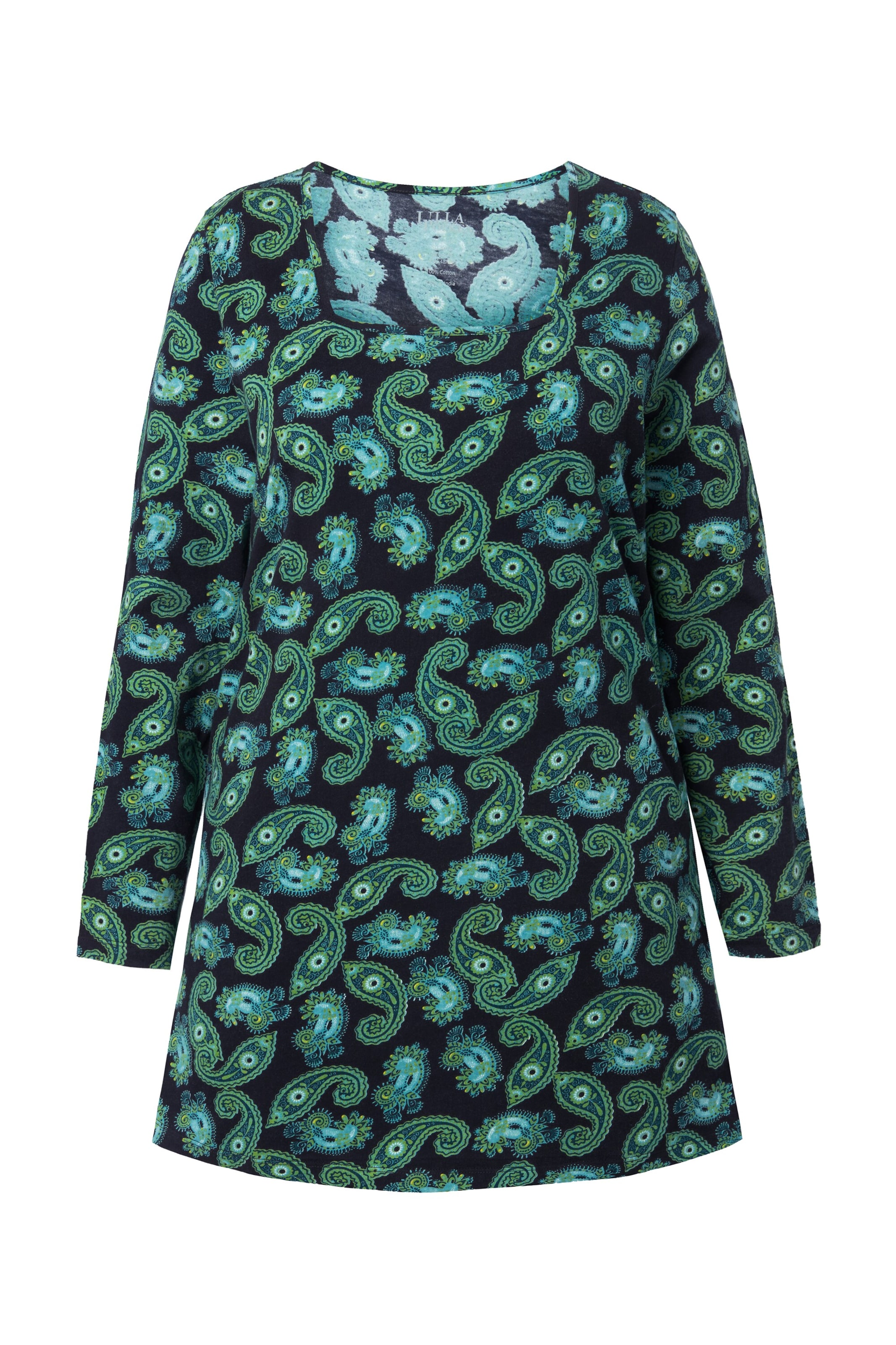 Ulla Popken Shirt in Groen: voorkant
