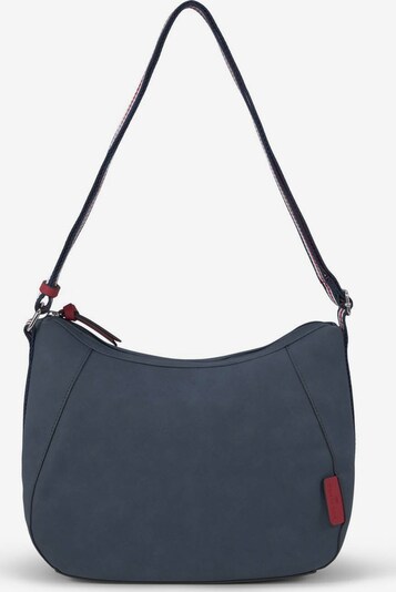 TOM TAILOR Schoudertas 'Danja' in de kleur Navy / Rood / Wit, Productweergave