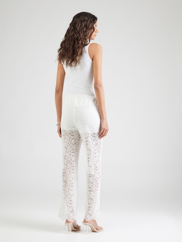 Abercrombie & Fitch Wide leg Trousers in White