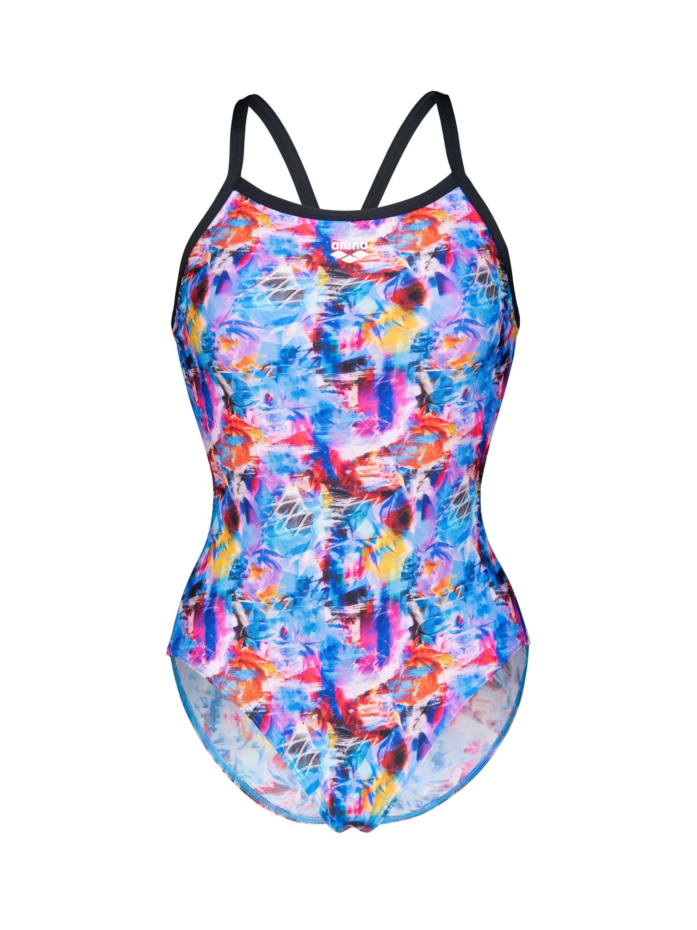 jauktas krāsas ARENA Bezvīļu Peldkostīms 'Lightdrop Memories Back': no priekšpuses