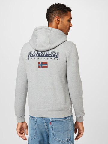 NAPAPIJRI Zip-Up Hoodie 'B-AYAS' in Grey