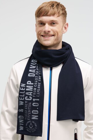 CAMP DAVID Scarf in Blue: front