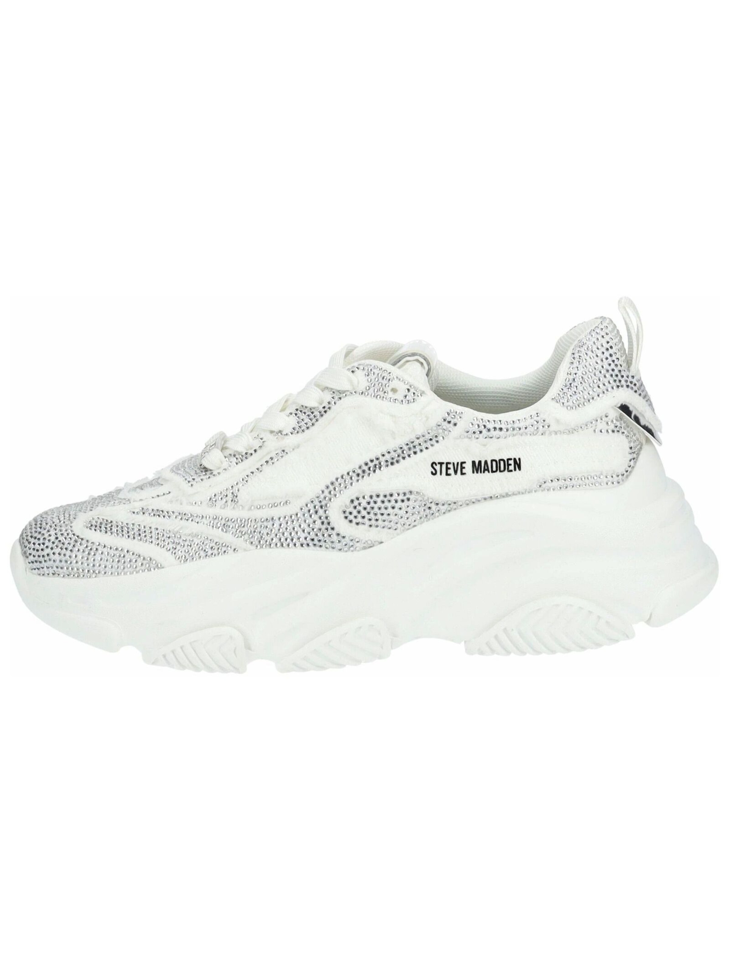 STEVE MADDEN Platform trainers in White