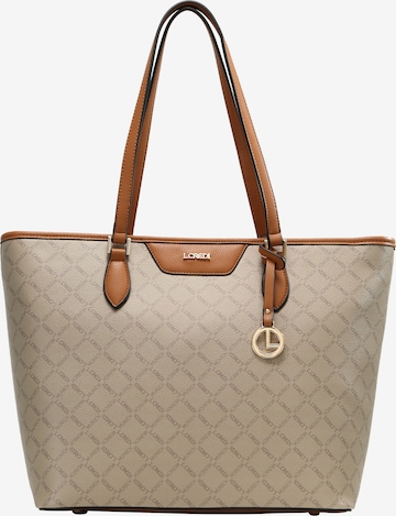 L.CREDI Shopper 'Filiberta' in Beige: voorkant