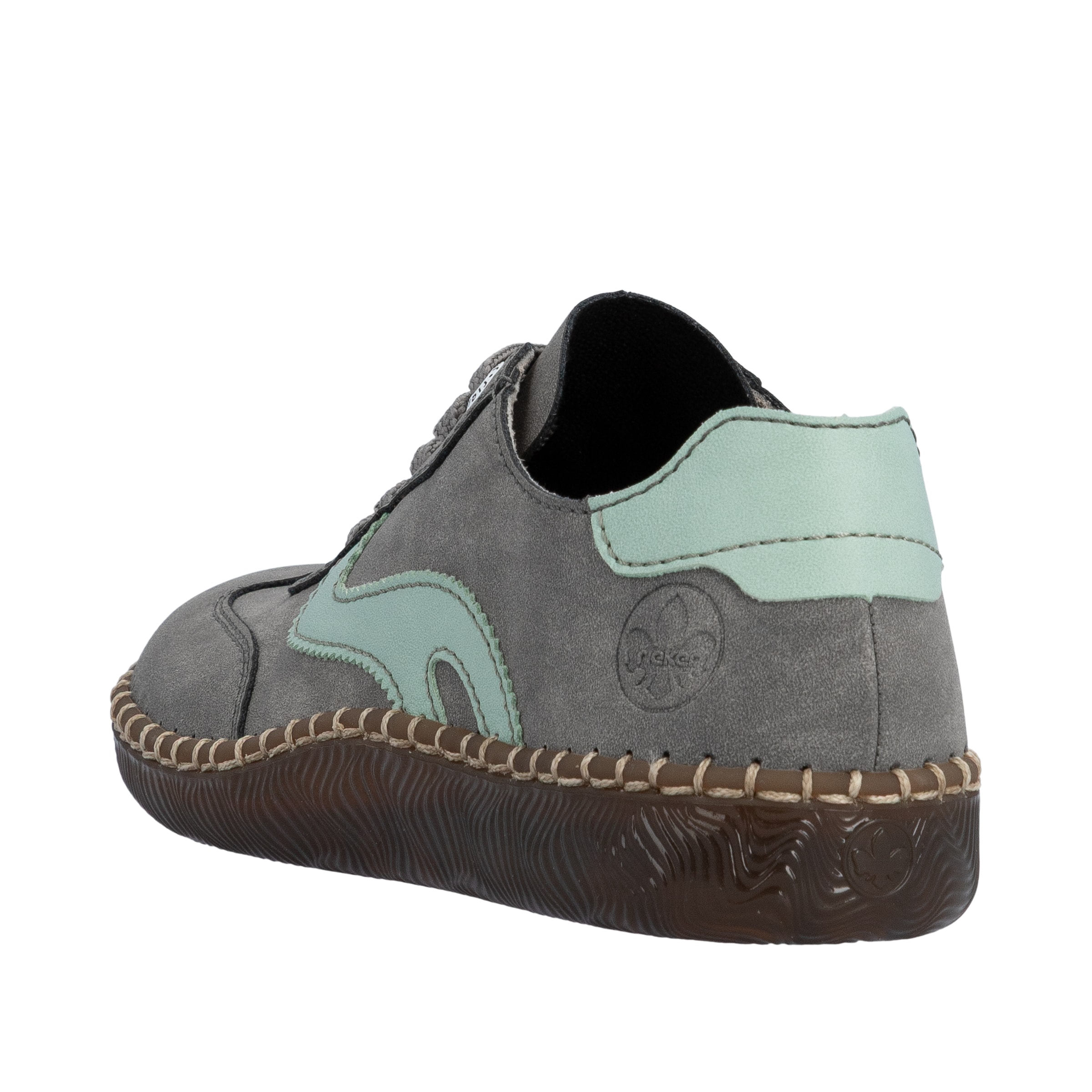 Baskets basses Rieker en gris