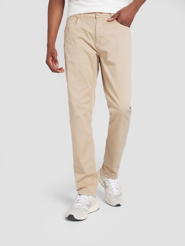 Coupe slim Pantalon BLEND en beige : devant