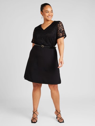 ABOUT YOU Curvy Jurk 'Shelly' in Zwart: voorkant