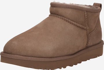Boots 'CLASSIC ULTRA MINI' UGG en marron : devant