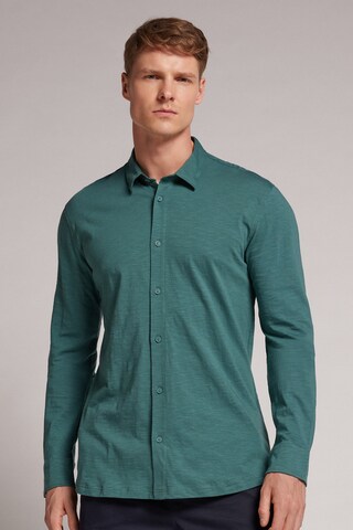 INTIMISSIMI Slim fit Button Up Shirt in Green: front