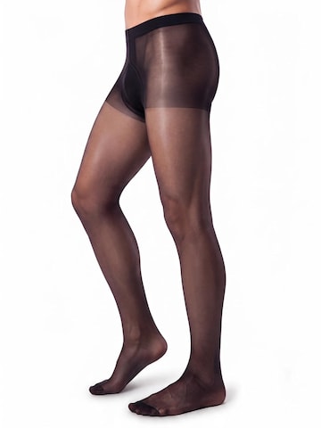 GLAMORY Lange onderbroek 'Classic 20 Herrenstrumpfhose' in Zwart: voorkant
