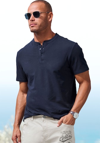 JOHN DEVIN Poloshirt in Blau: Vorderseite