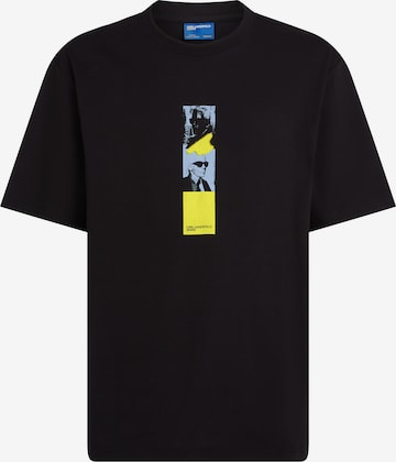 KARL LAGERFELD JEANSMajica - crna boja: prednji dio