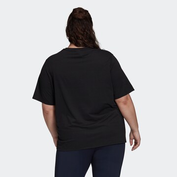 juoda ADIDAS SPORTSWEAR Sportiniai marškinėliai 'Train Icons 3-Stripes '
