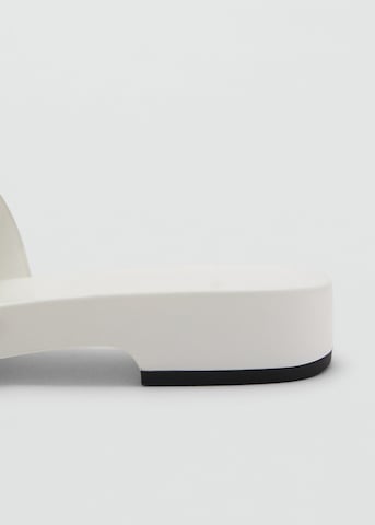 MANGO Pantolette 'Lula' in Weiß