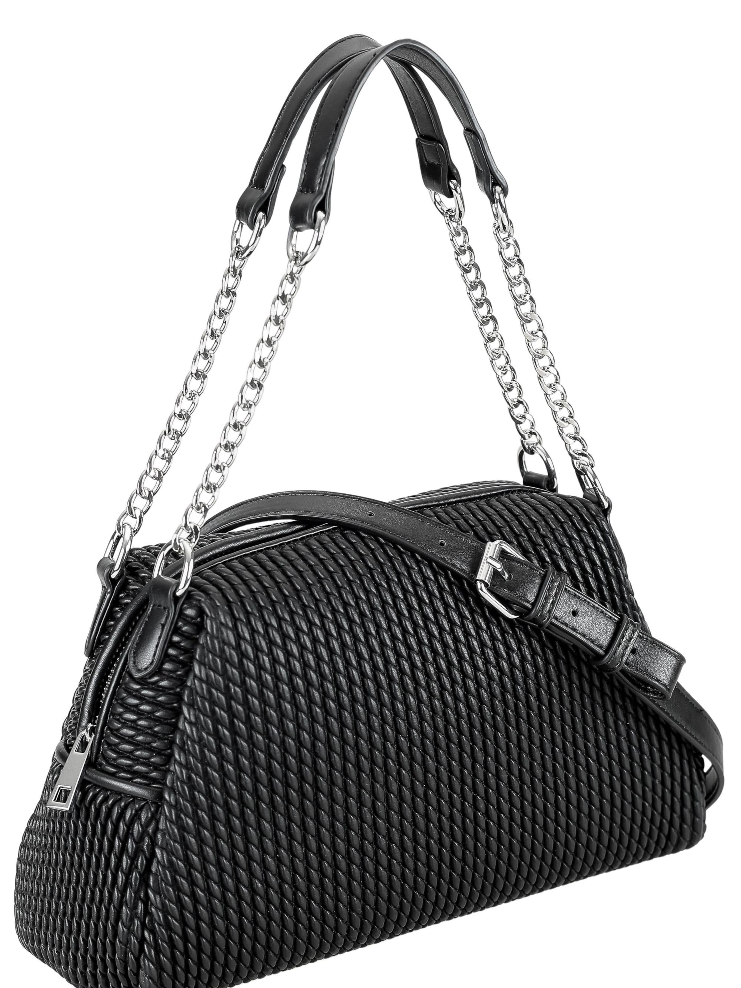 COLLEZIONE ALESSANDRO Shoulder Bag 'Audrey' in Black: front