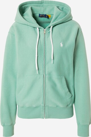 Polo Ralph Lauren Zip-Up Hoodie in Green: front