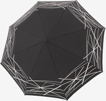 Doppler Manufaktur Umbrella in Black: front