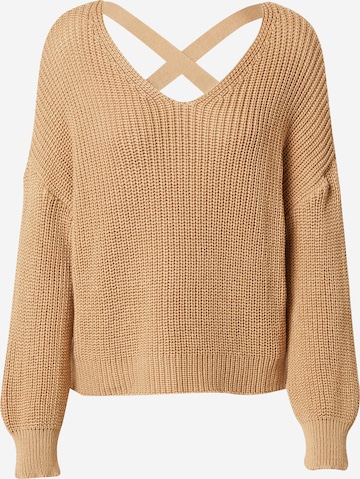 ABOUT YOU Sweater 'Liliana' in Beige: front