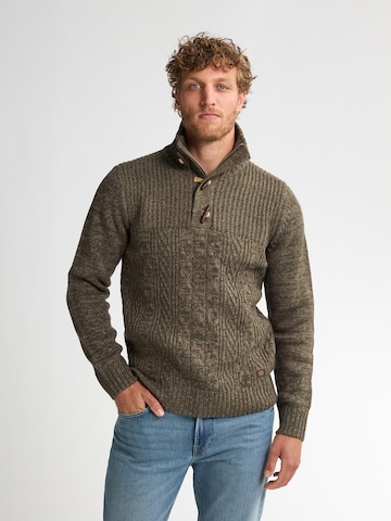 Petrol Industries Sweater 'Hamilton' in Green: front