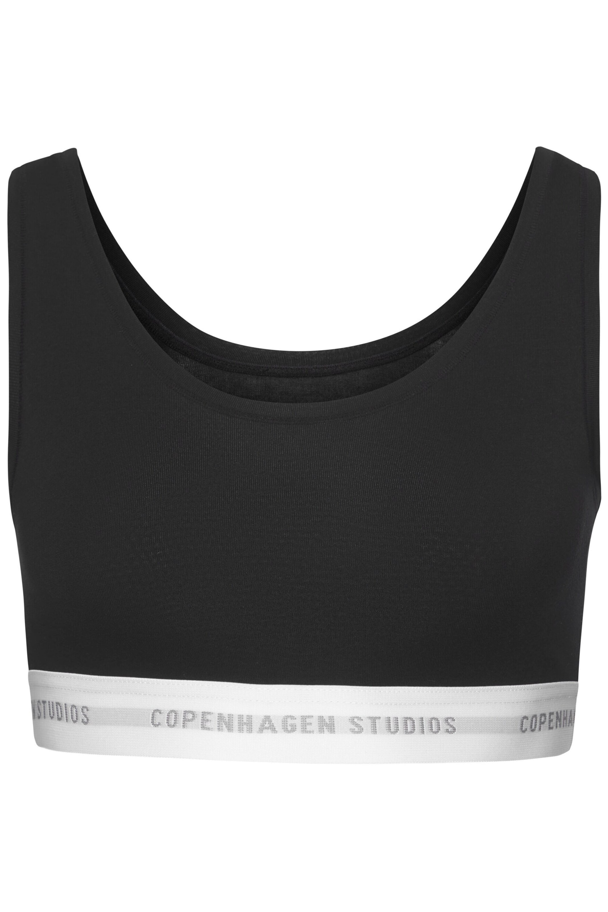 Copenhagen Studios Bygelfri Behå i svart: framsida