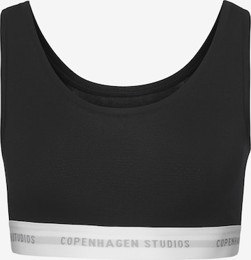 Copenhagen StudiosBustier Grudnjak - crna boja: prednji dio