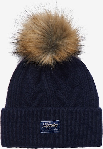 Superdry Beanie in Blue: front