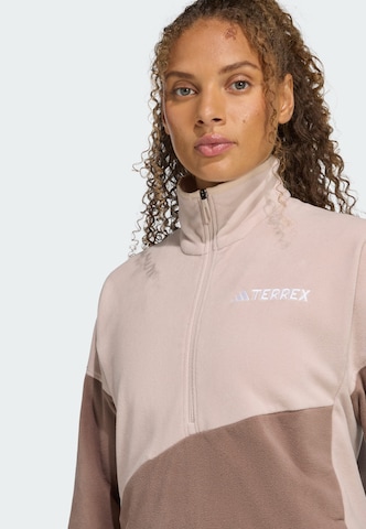 Felpa sportiva di ADIDAS TERREX in marrone