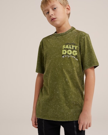 T-Shirt WE Fashion en vert