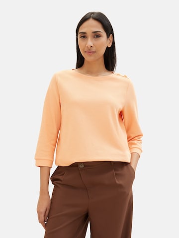 T-shirt TOM TAILOR en orange : devant