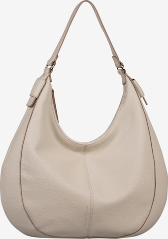 TOM TAILOR Schultertasche 'Luise' in Beige: predná strana