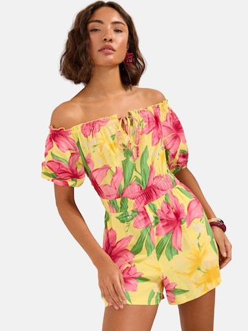 Friends Like These Jumpsuit in Yellow: front