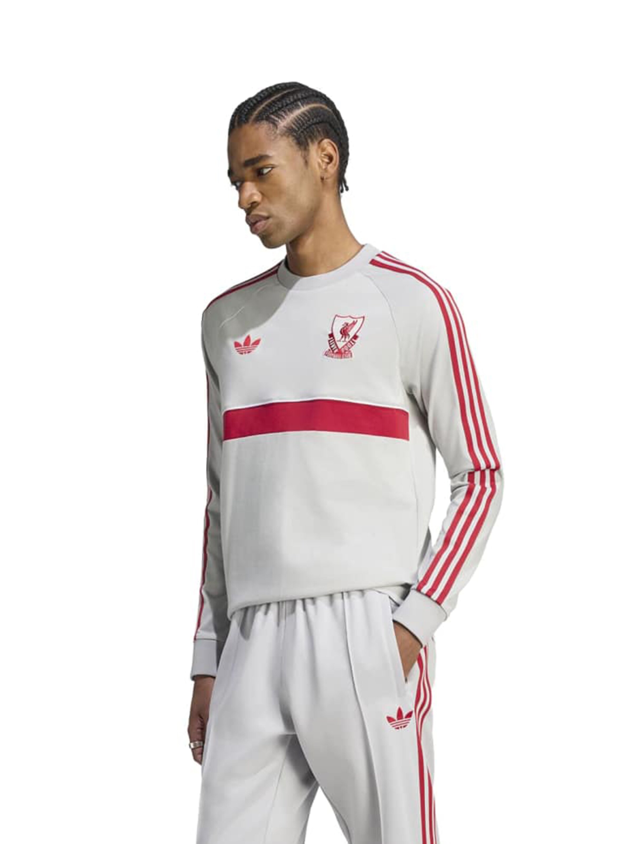 ADIDAS PERFORMANCE Λειτουργικό μπλουζάκι 'Liverpool FC' σε γκρι: μπροστά