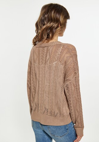 Usha Knit cardigan in Brown