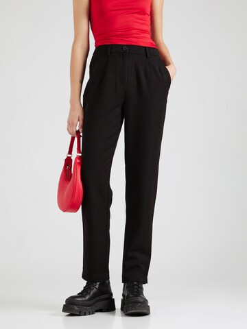 PIECES Regular Trousers 'Kamil' in Black: front