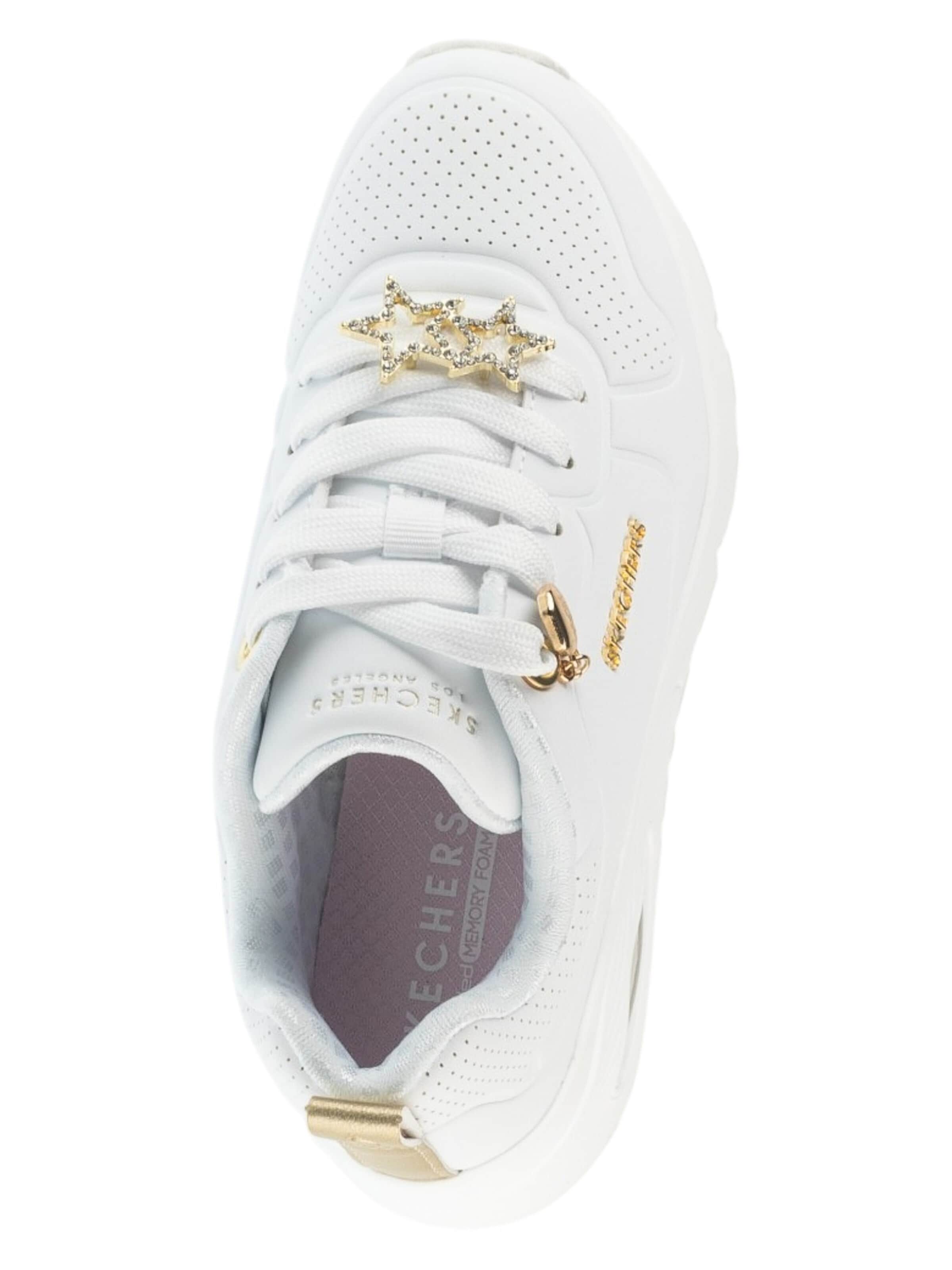 Baskets 'Uno Gen1 - Trendy Jewels' SKECHERS en blanc