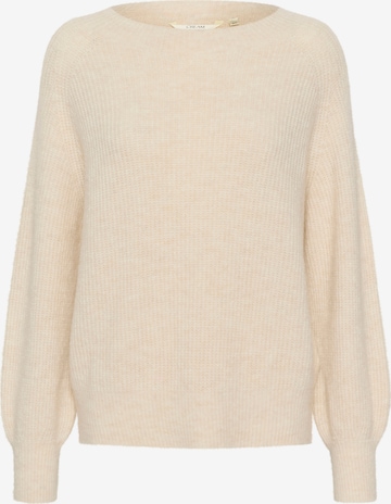 Cream Pullover 'Swan' in Beige: predná strana